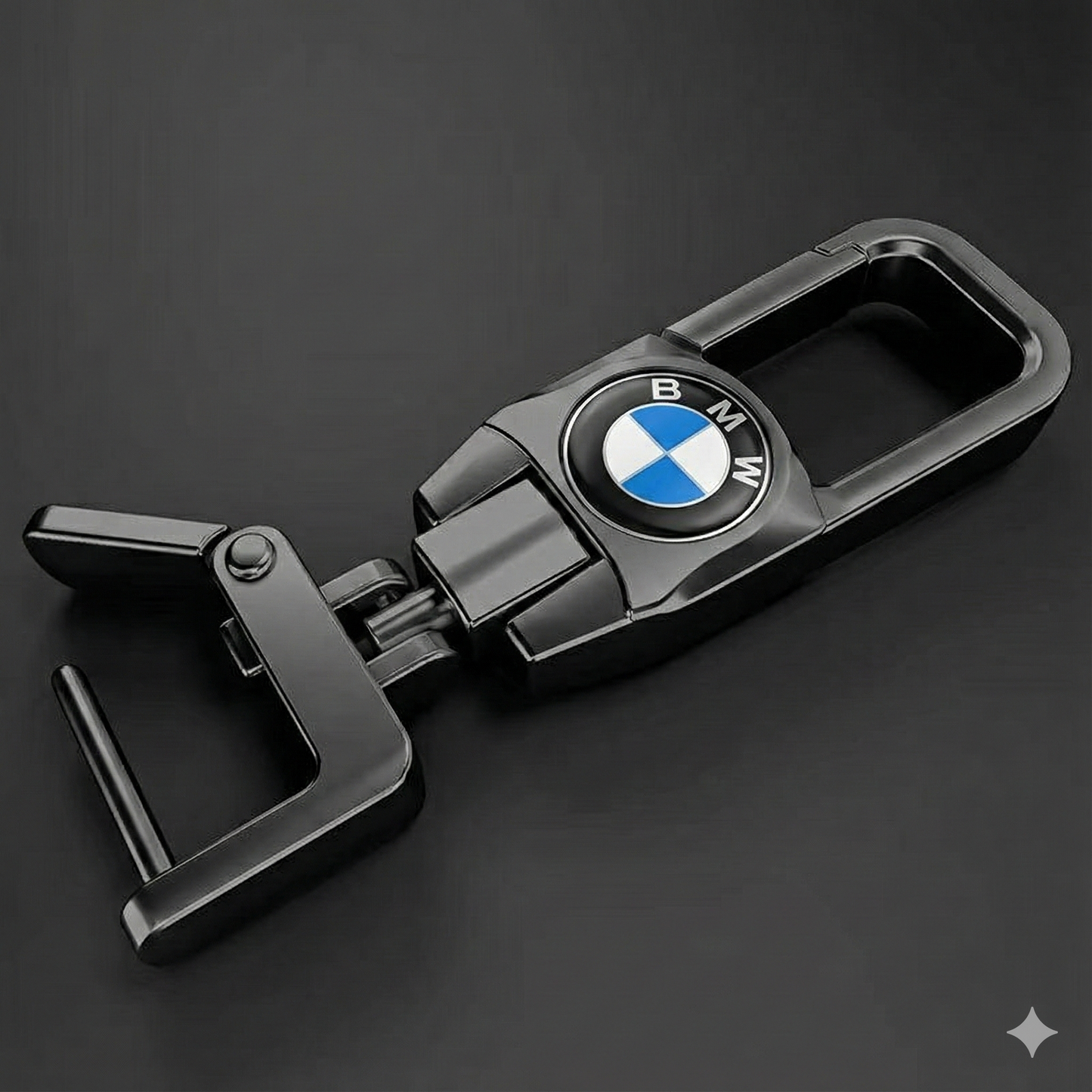 Premium Metal Car Key Chain - BMW Edition 1 (Blue and Black)