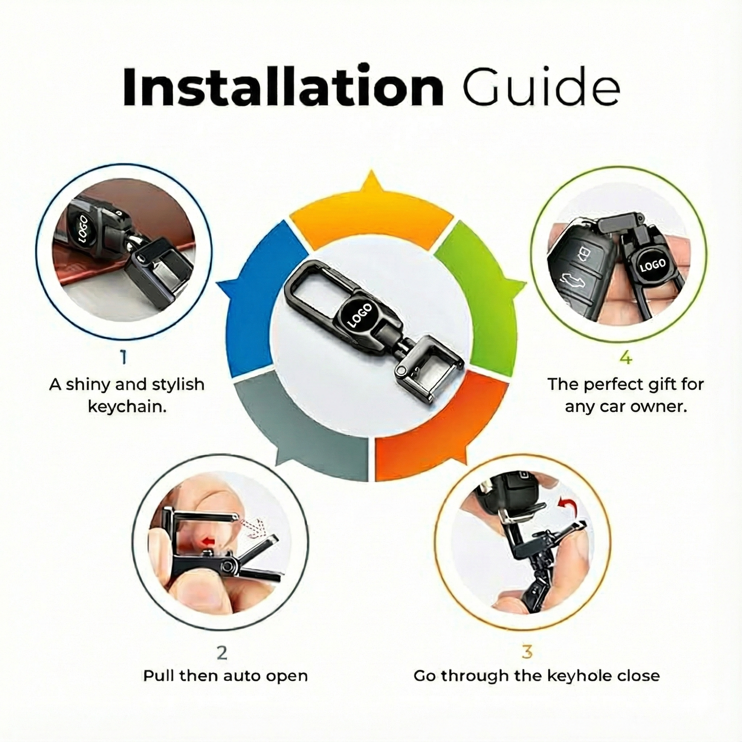 Premium Metal Car Key Chain - TATA Edition 1