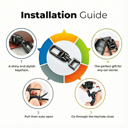 Premium Metal Car Key Chain - TATA Edition 1