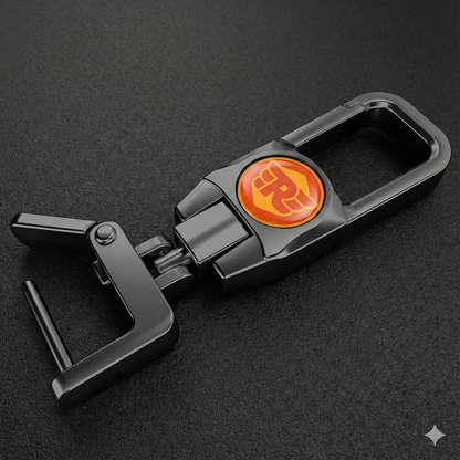 Premium Metal Bike Key Chain - Royal Enfield Edition 2 (Red and Yellow)