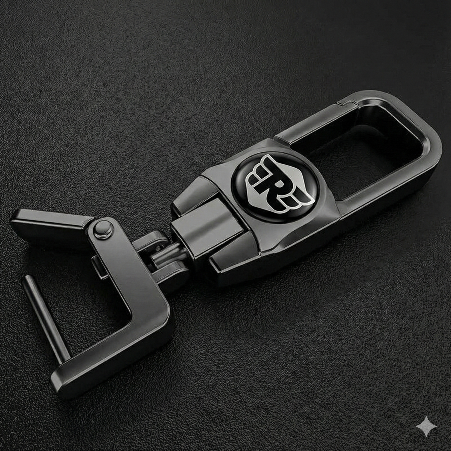 Premium Metal Bike Key Chain - Royal Enfield Edition 4 (Black and White)