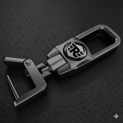 Premium Metal Bike Key Chain - Royal Enfield Edition 4 (Black and White)