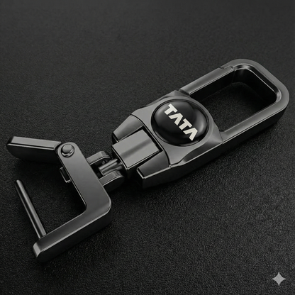 Premium Metal Car Key Chain - TATA Edition 3
