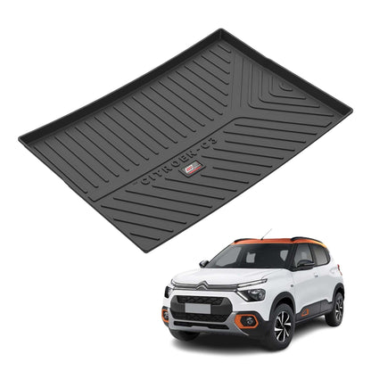 GFX Trunk Mat for Citroen C3 - Black Rubber