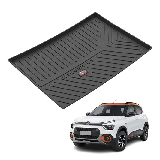 GFX Trunk Mat for Citroen C3 - Black Rubber