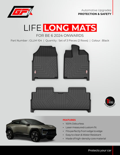 GFX Floor Mats for Mahindra BE 6 - Spec Sheet