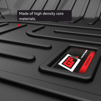GFX Car Mats for Mahindra BE 6 - Texture and Logo Closeup