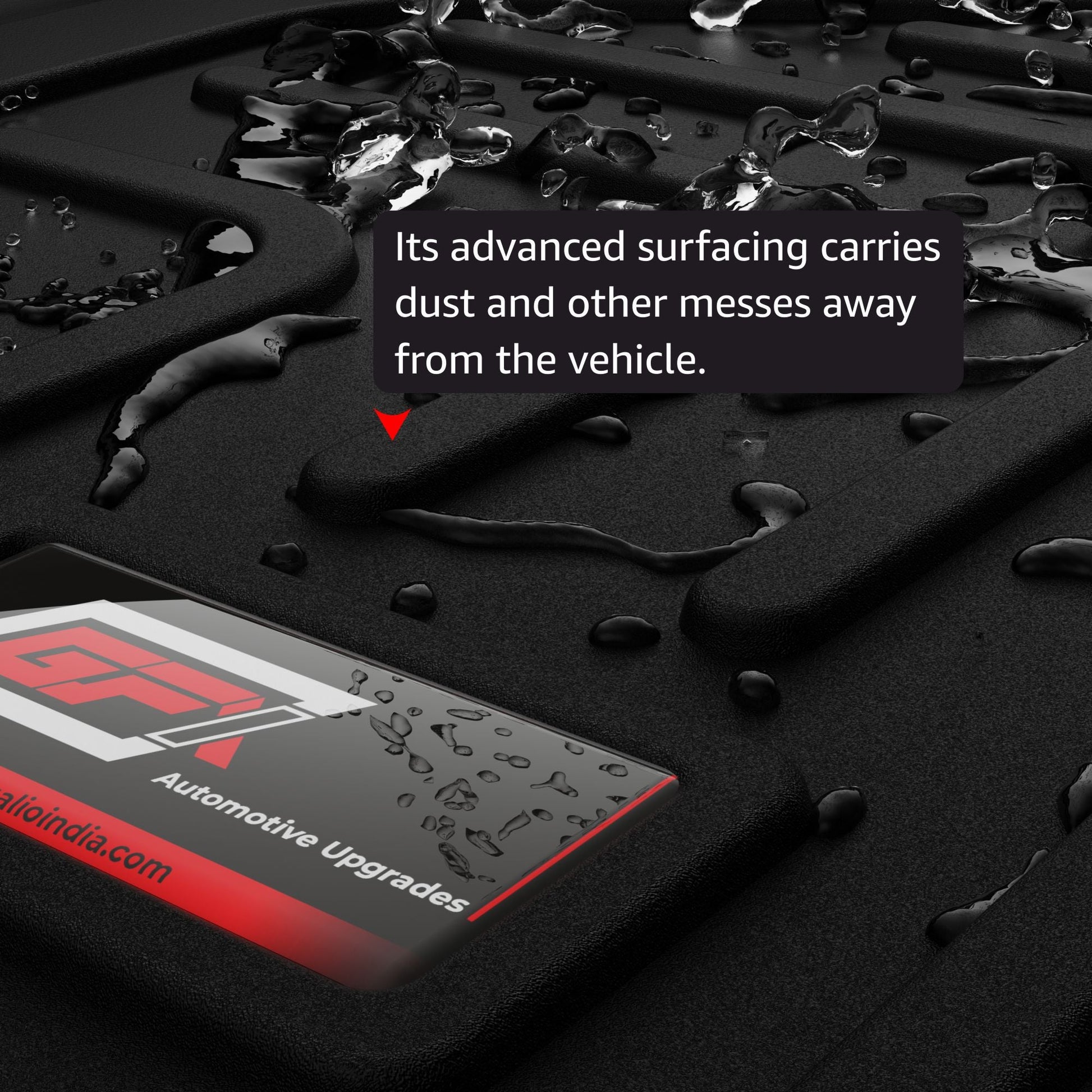 GFX Car Mats for Mahindra XEV 9E - Waterproof Surface Closeup