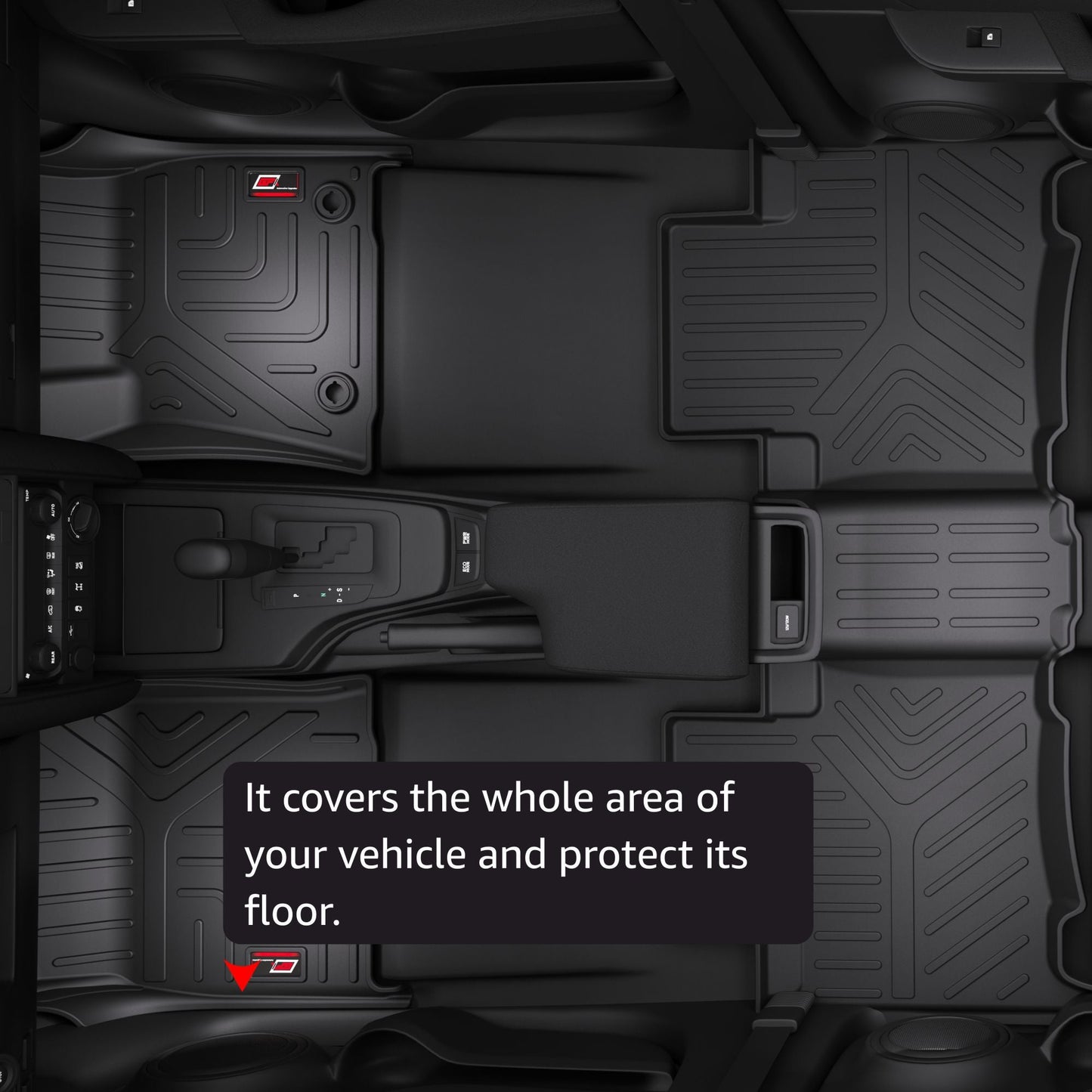 GFX Car Mats for Mahindra XEV 9E - Installed Overhead View
