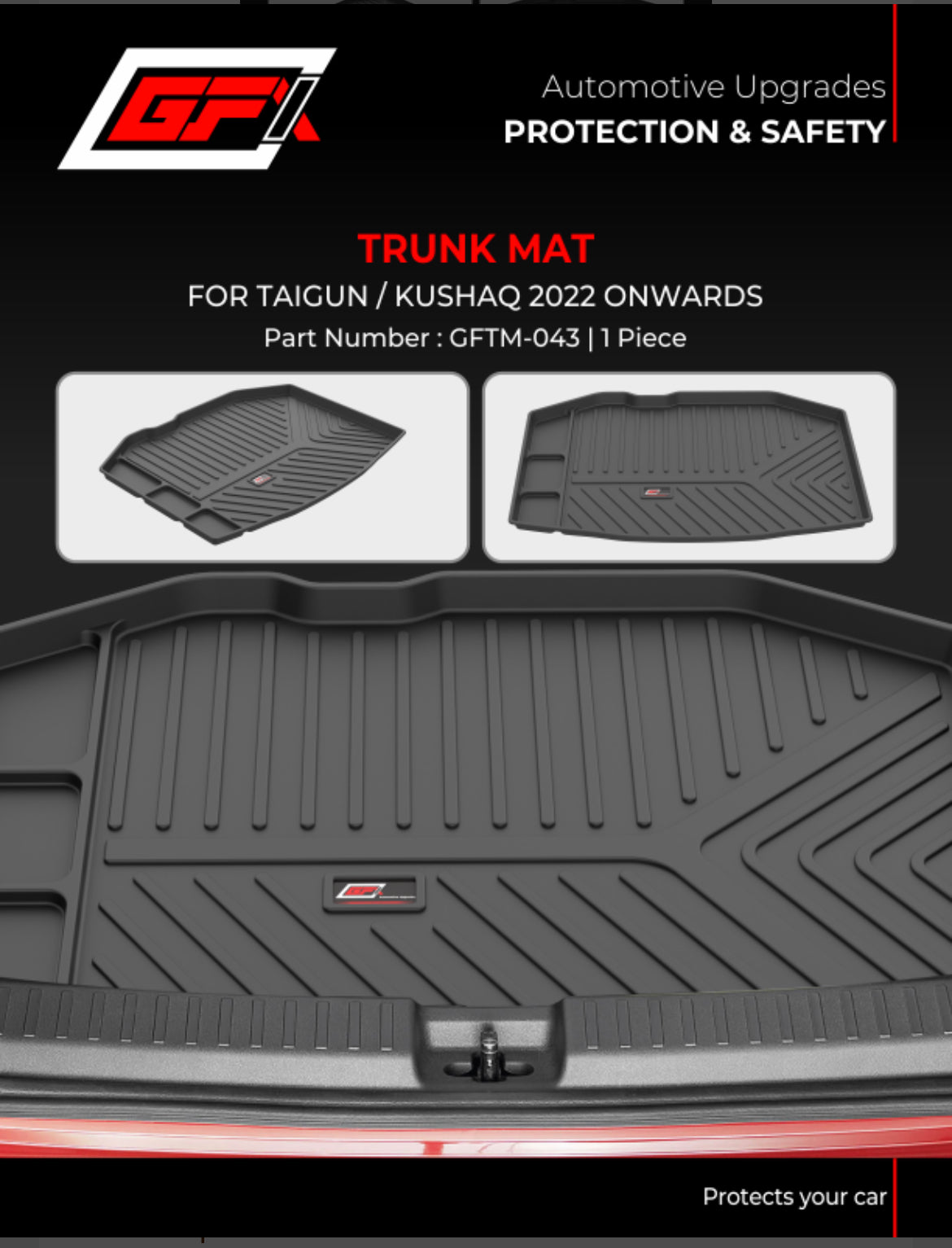 GFX Trunk Mat for Skoda Kushaq - Main Product Shot
