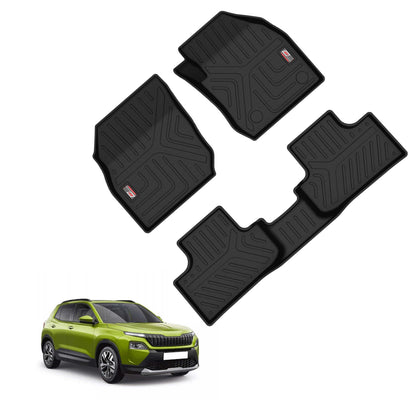 GFX Life Long Car Floor Mats for Skoda Kylaq - 3 Piece Set with Vehicle