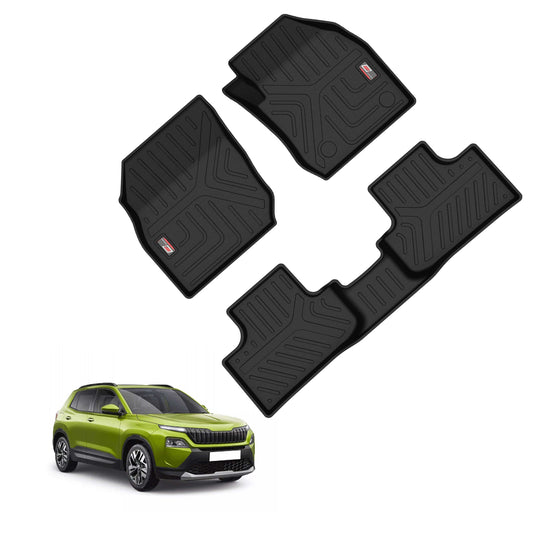 GFX Life Long Car Floor Mats for Skoda Kylaq - 3 Piece Set with Vehicle