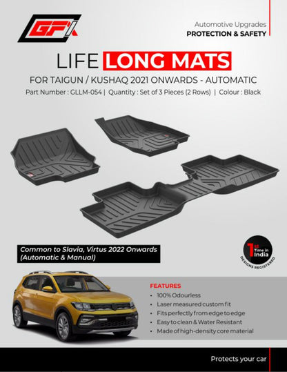GFX Floor Mats for Volkswagen Virtus - Spec Sheet